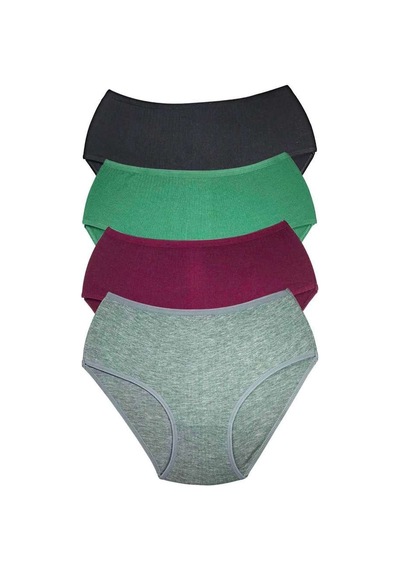4 Adet Kadın Yüksek Bel Ribana Bato Külot S042 Beden: 3xl Standart