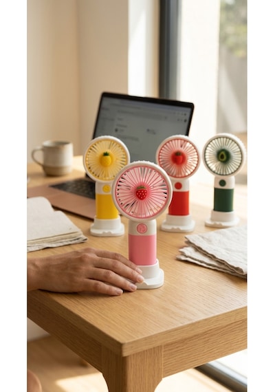 Renkli Mini El Fanı, Taşınabilir Kompakt Tasarım Usb Şarjlı Güçlü Soğutucu Fan-pl103