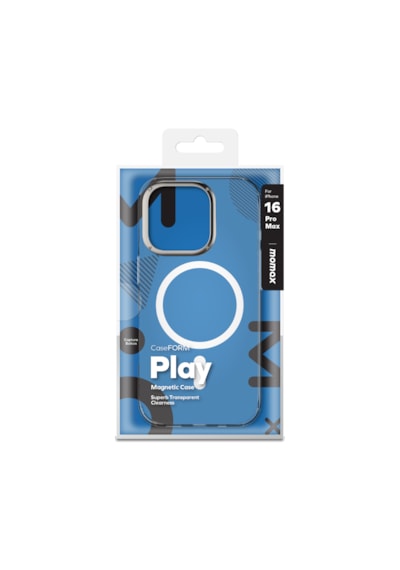 Momax Play CaseForm Apple Uyumlu iPhone 16 Pro Max Magsafe Kılıf Transparan