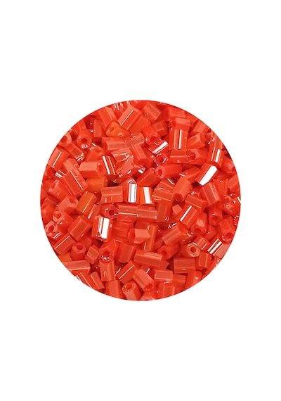 Kesme Cam Boncuk 2mm - 20 Gram - Mercan Kırmızı -bnc310