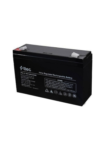 Ttec 6 Volt 12a Akü -6v 12 Ah Bakımsız Kuru Akü 2022 Üretim