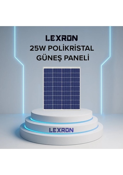 Lexron 25w Polikristal Güneş Paneli