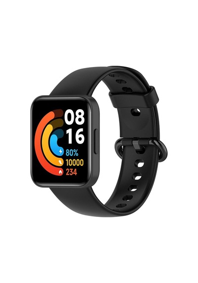 Microsonic Xiaomi Redmi Watch 2 Lite Kordon, Silicone Sport Band Siyah
