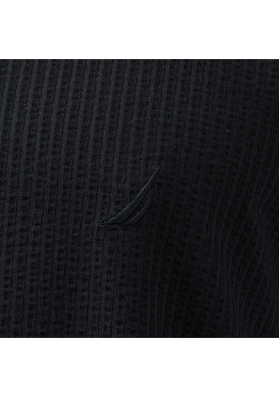 Nautica Erkek Siyah Classic Fit Gömlek Düz W55416t Siyah
