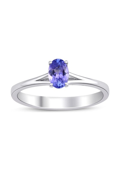 Oval Tanzanite Tektaş Yüzük