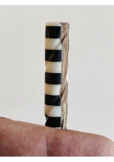 Geometrik Kontrastlı Sedef Ve Bambu Saç Çubuğu Çok Renkli