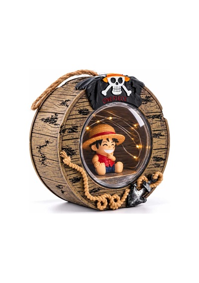 One Piece Monkey D. Luffy Varil Tasarımlı Led Işıklı Biblo & Gece Lambası Luffy Luffy