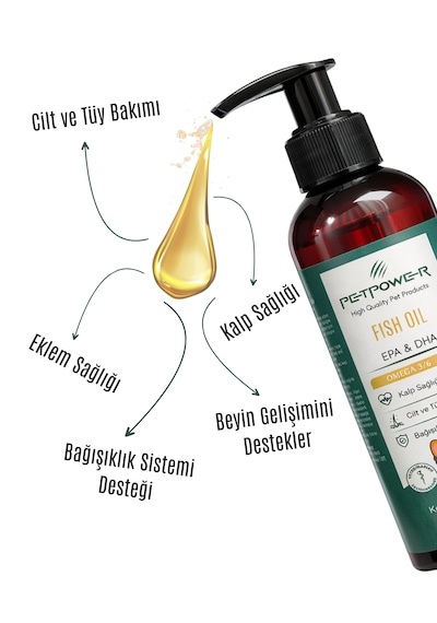 Kedi Köpek Balık Yağı Fish Oil 200 Ml Omega 3 & 6 Epa Dha Cilt Ve Tüy Bakımı