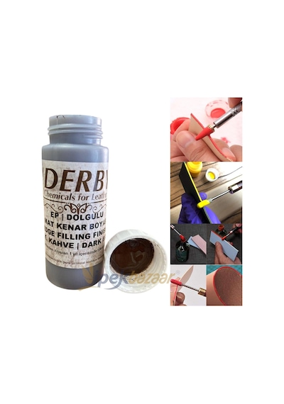 Derby Dolgulu Mat Deri Kenar Boyası 100 Ml