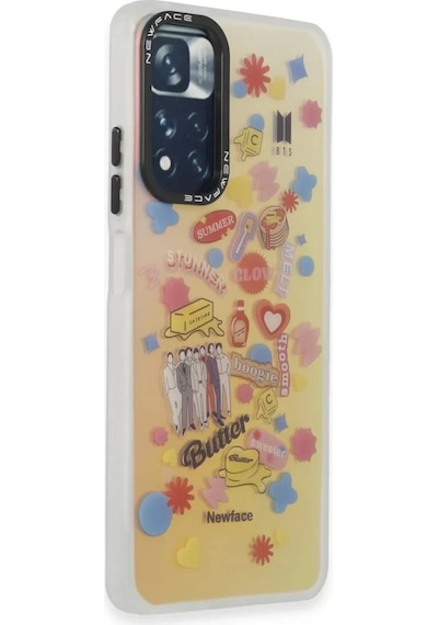 Newface Xiaomi Redmi Note 11 Pro Kılıf Estoril Desenli Kapak - Estoril - 16 Pembe