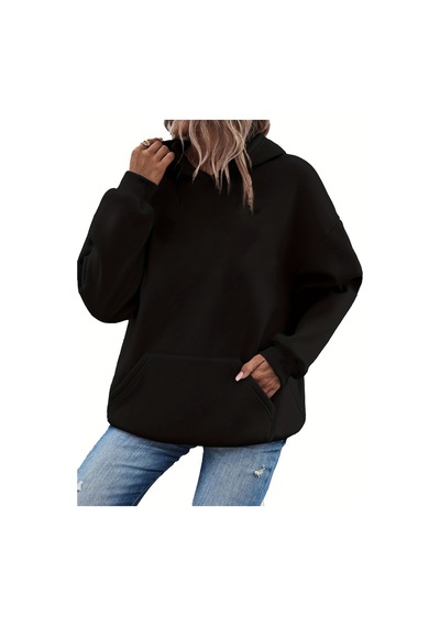 Uyguntarz Unisex Be Your Self Baskılı Tasarım Oversize Sweatshirt siyah