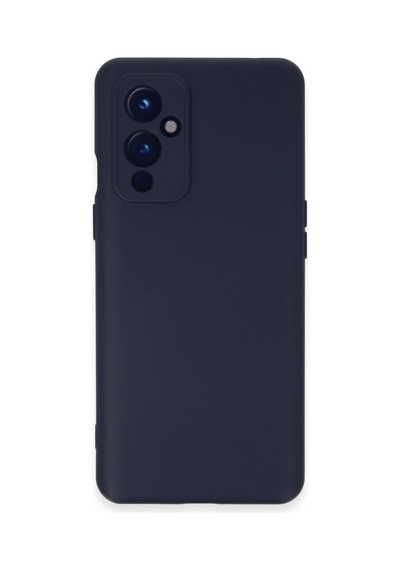 One Plus 9 Kılıf Nano İçi Kadife Silikon - Lacivert Renkli