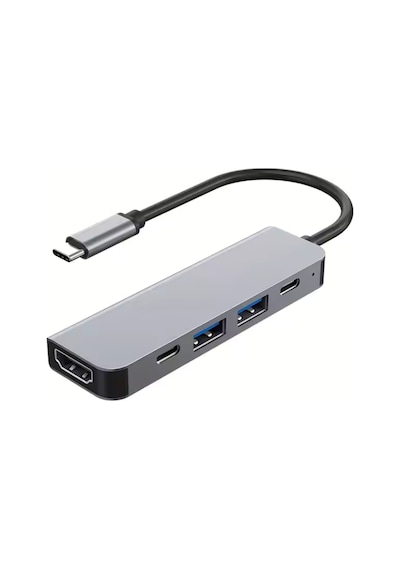 Platoon Pl-5560 4k Type-c 5in1 Şarj,hdmı Ve Usb Çoğaltıcı Adaptör Çevirici