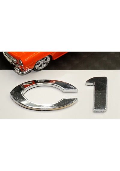 Citroen C1 2007-2011 Bagaj Krom Abs 3M 3D Yazı Logo Amblem