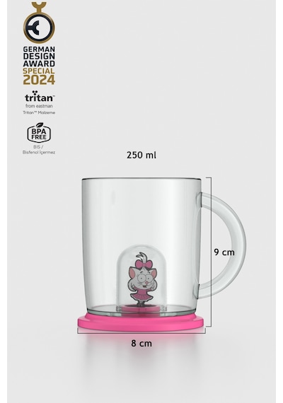Renga Joy Kral Şakir Canan Figürlü 250 Ml Kulplu Tritan Bardak 222038 Pembe Pembe