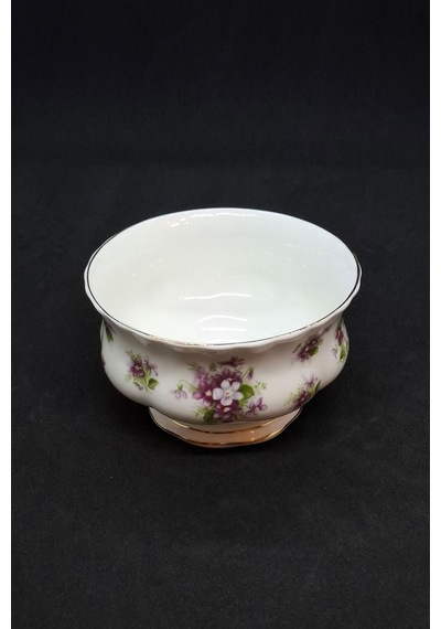 Sweet Violets Bone China Antika Porselen Şekerlik/çerezlik 150 Ml Pembe