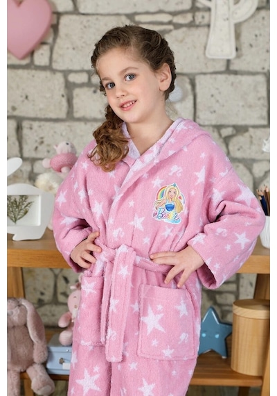 Özdilek Barbie Star Lisanslı Kız Havlu Bornoz Set Pembe 5/6 Yaş Pembe Özdilek Barbie Star Lisanslı Kız Havlu Bornoz Set Pembe 5/6 Yaş Pembe