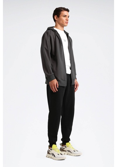 Reebok Fermuarlı Sweatshirt Erkek Gri Nıkı Fz 000000000102701496