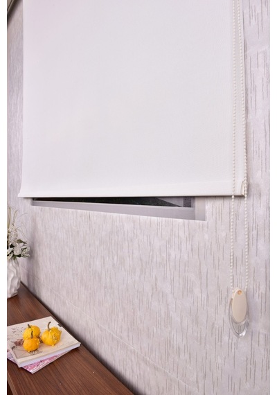 Ekru Karartma Düz Etek Dilimsiz Ds-screen 1 Blackout Zebra Stor Güneşlik Perde 100 X 200