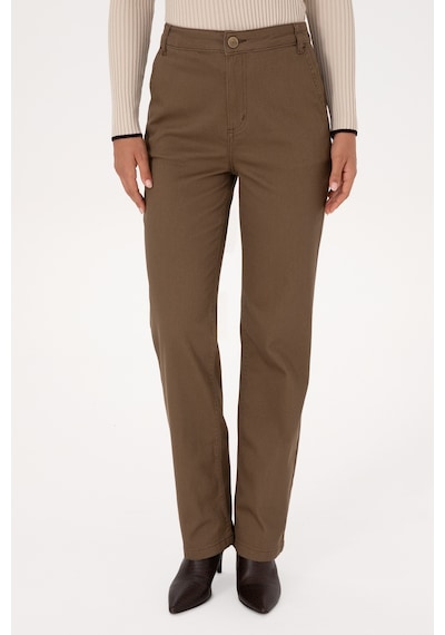 U.s. Polo Assn. Kadın Haki Pantolon Kanvas-chino 50316895-vr027 Hakı