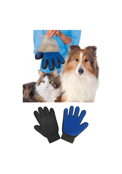Profesyonel Kedi Köpek Tüm Irklara Uygun Profesyonel Tüy Toz Toplama Eldiveni Ve Masaj Eldiveni