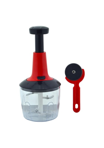 Basmalı Doğrayıcı 5 Bıçaklı El Rondosu Ve Hamur Pizza Kesme Ruleti 7x16,5cm