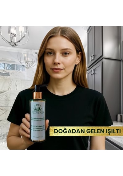 Salyangoz Özlü Yüz Temizleme Jeli, Tüm Cilt Tipleri İçin, Onarıcı Ve Nemlendirici, 200 Ml, Sülfat İçermeyen,