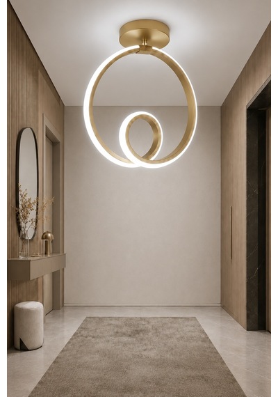 Ovira Led Plafonyer Avize Beyaz Işık Eskitme