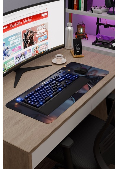 Witcher 3 Kaymaz Dikişli Kauçuk Oyuncu Mousepad V3 - 70x30 Xl Gaming Mouse Pad Fare Altlığı