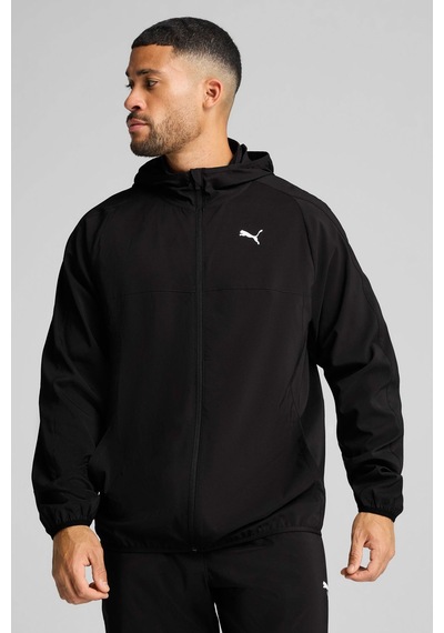 Puma M Tad Tech Woven Full Zip Siyah Erkek Fermuarlı Sweatshirt Çok Renkli