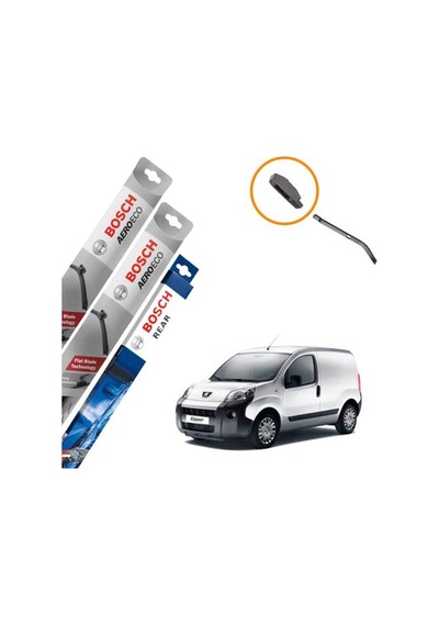 Peugeot Bipper Muz Silecek Ön ve Arka Bosch Aeroeco 2008-2020
