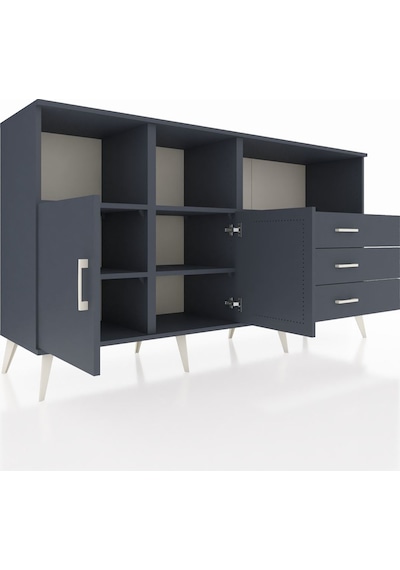 Hyperion Konsol 5 Raflı 3 Çekmeceli 2 Kapaklı 176x44x99 Antrasit- Antrasit-antrasit Hyperion Konsol 5 Raflı 3 Çekmeceli 2 Kapaklı 176x44x99 Antrasit- Antrasit-antrasit
