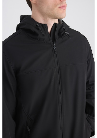 D'S Damat Ds Damat Regular Fit Siyah Kapüşonlu İçi Polarlı Scuba Mont 5hf07ort01713 Çok Renkli