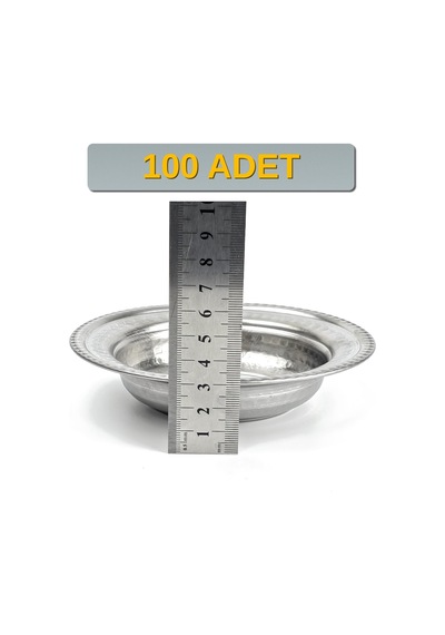 Binbir Trend 14 Cm Yanaklı Krom Çelik Çerez Ve Kahvaltılık Kasesi 160 Ml Meze, Bal-kaymak Kasesi -kase1410 100 Adet