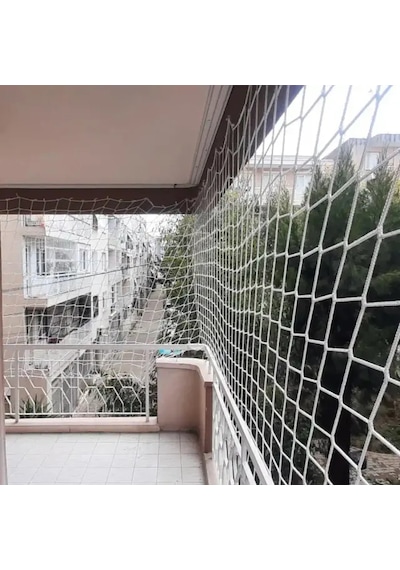 Nzl File Ambalaj Güvenlik Filesi – 10 CM Gözenek – 6 MM İp – Balkon Filesi – İnşaat Filesi