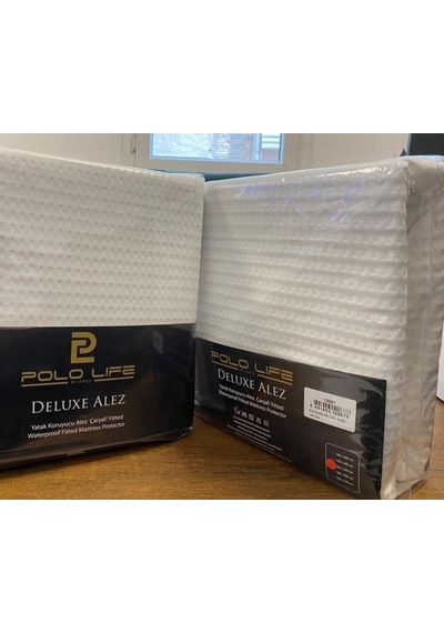 Polo Life Jakarlı Deluxe Sıvı Geçirmez Tek Kişilik Alez 100x200 Beyaz
