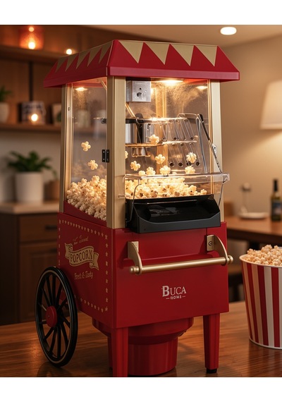 Yağsız Sıcak Hava Popcorn Makinesi Uczzpg618kırmızı Çok Renkli