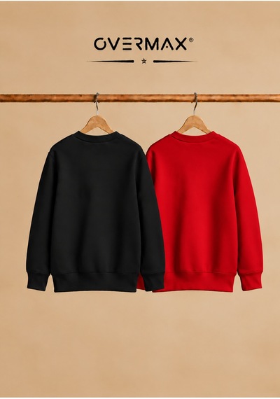 Overmax 2 Li Kapüşonsuz Sweatshirt Seti Çocuk Unisex - 3-12 Yaş Siyah-kırmızı - 920169697 Siyah-kırmızı Overmax 2 Li Kapüşonsuz Sweatshirt Seti Çocuk Unisex - 3-12 Yaş Siyah-kırmızı - 920169697 Siyah-kırmızı