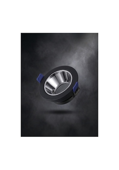 Siyah Yuvarlak Çerçeve Siyah Krom Reflektör Sıva Altı Spot Led Spotlight Metal Gövde Gu10 Duy - 924732541 Diğer