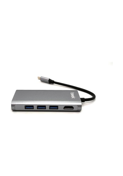 Beek BA-DCK-UC08 USB Type-C to HDMI 4K USB SD RJ45 Dock Station