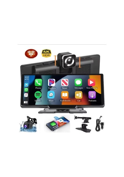 Fi Audio Kablosuz Car Play Ekran + Dvr Ön + Arka Kaydedici Dokunmatik Ekran Multimedi 10.26 İnç