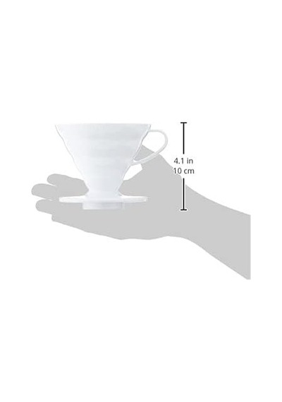 V60 02 Dripper Beyaz Plastik