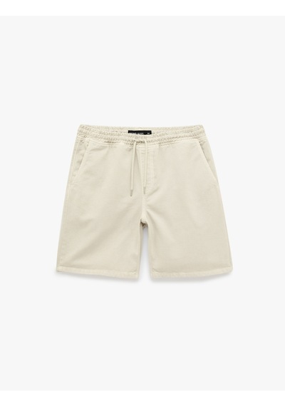 Koton Pamuklu Rahat Kalıp Jogger Beli Bağcıklı Bermuda Jean Şort Taş 6sam40410nd