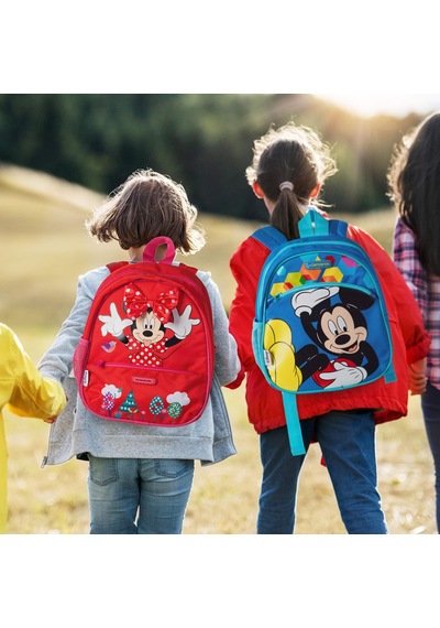 Universal Minnie Mouse Çocuk Sırt Çantası - Disney Lisanslı Kreş Ve Anaokulu Çantası - 7 Litre - Kırmızı -çok Renkli