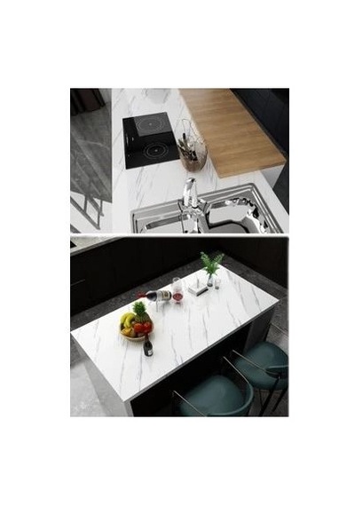 Northcity Beyaz Mermer Desenli Yapışkanlı Tezgah Folyosu 3 Mt.x 60 Cm