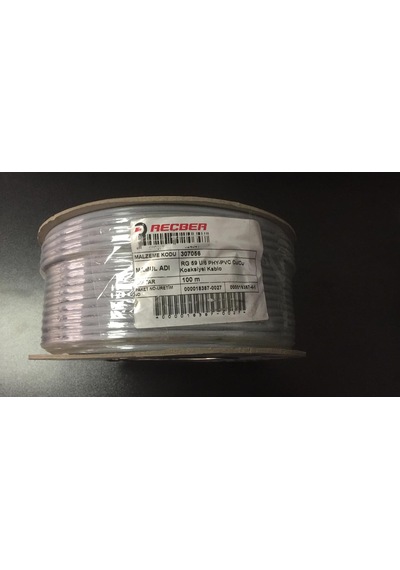 Reçber Rg 59 U/6 Phy-pvc Cu/cu Bakır Anten Kablosu 100 Mt 307056
