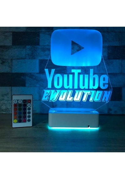 Kişiye Özel Youtube Masaüstü 3D Led Lamba