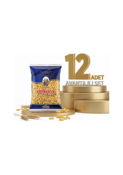 Ankara Yüksük Makarna 12x500 Gr