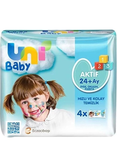 Uni Baby Aktif Islak Mendil 4X52