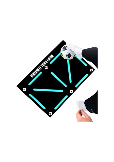 Carmine Carpet 3849 Futbol Eğitim Antrenman Kaymaz Taban Çocuk Oyun Halısı Siyah 60 X 90 Standart